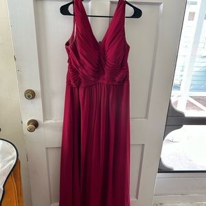 Azazie Flora - Burgundy / A14